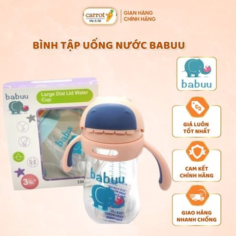Bình Tập Uống Nước BABUU Nhật Cho Bé Từ 3M+, Bình Uống Nước Cho Bé