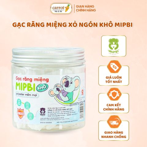 Gạc Răng Miệng MIPBI Khô Hộp 30 Cái Cho Bé Siêu An Toàn, Tiện Lợi