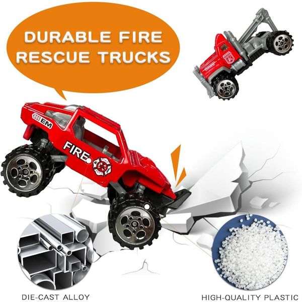 Bộ Đồ Chơi 15 Xe Sắt TN-NX144 Gồm Xe Cứu Hoả, Xe Cứu Thương Cho Bé Từ 3 Tuổi