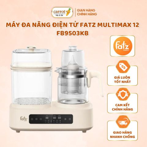 Máy Tiệt Trùng Sấy khô, Hấp, Đun, Hâm nước, Nấu Chậm FATZ Multimax 12 – FB9503KB