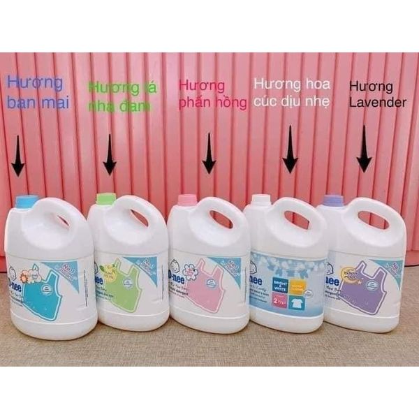 Nước giặt Dnee 2In1 Của Thái Lan - Thơm Ngát, Giữ Màu Tốt, An Toàn Cho Da Trẻ Sơ Sinh