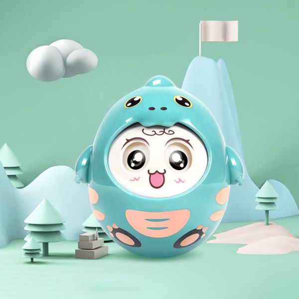 Đồ Chơi Lật Đật Lắc Chuông Cho Bé, Lật Đật Cute Tumbler Aiyingle 12M+