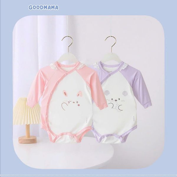 Body Chip Tay Dài GoodMama, Set 2 Body Cho Bé 0-6M