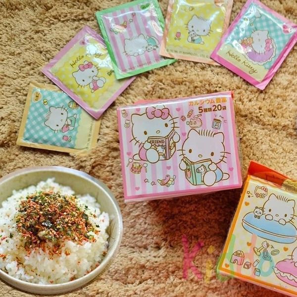Gia Vị Rắc Cơm Hello Kitty 5 Vị 20 Gói (Gói)
