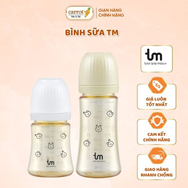 Bình Sữa TM Tovi and Molly 180ML, 280ML Hàn Quốc Chính Hãng