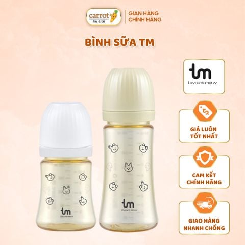 Bình Sữa TM Tovi and Molly 180ML, 280ML Hàn Quốc Chính Hãng