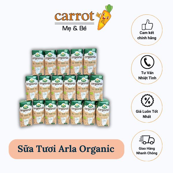 Sữa Tươi Hữu Cơ Arla Organic - Đủ vị - 200ML