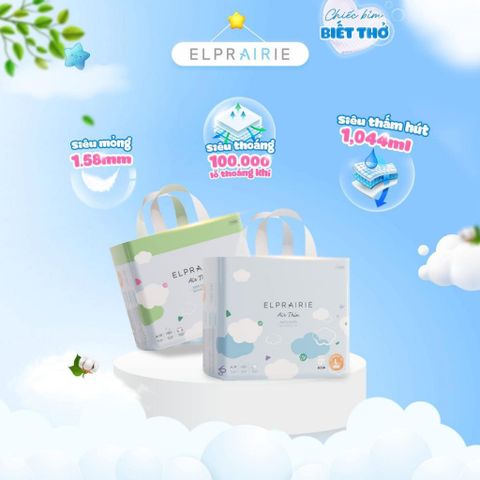 Tã Dán Elprairie Air Thin, Bỉm Quần Elprairie Air Thin Nội Địa Hàn Cho Bé