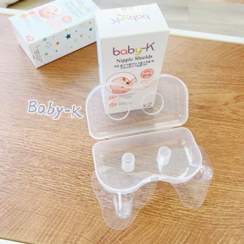 Dụng Cụ Trợ Ti BaBy-K Hỗ Trợ Bé Bú Cho Mẹ, Set 2 Cái Kèm Hộp Trữ