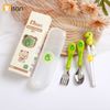 Sét Thìa Dĩa Đũa Misan Ăn Dặm Cho Bé - Kèm Hộp Đựng Tiện Lợi