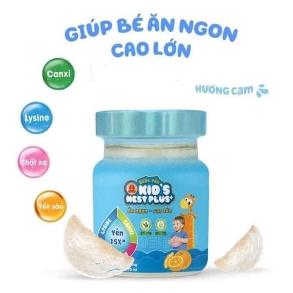 Nước Yến Kid's Nest Plus - Bé Biếng Ăn, Phát Triển Chiều Cao - Lốc 6 Hộp
