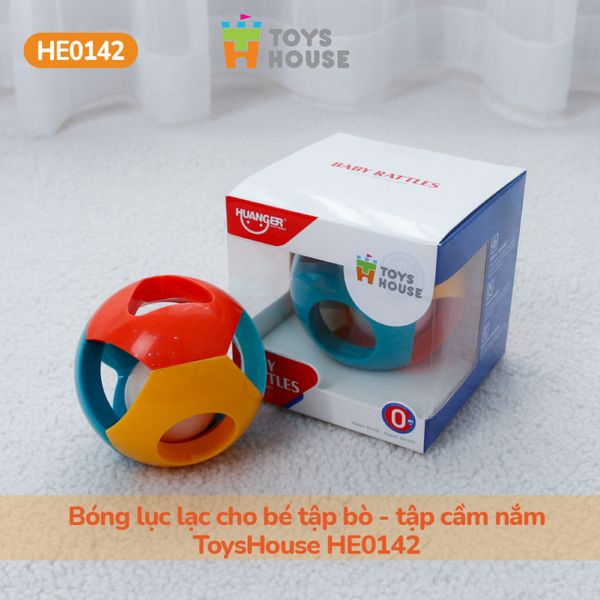Bóng Lục Lạc Cho Bé Tập Bò - Tập Cầm Nắm ToysHouse HE0142