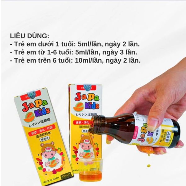 Siro Ăn Ngon Japa Kid Giúp Bé Ăn Ngon Ngủ Ngon Tăng Khả Năng Miễn Dịch Cho Bé, Japa Kid Chính Hãng
