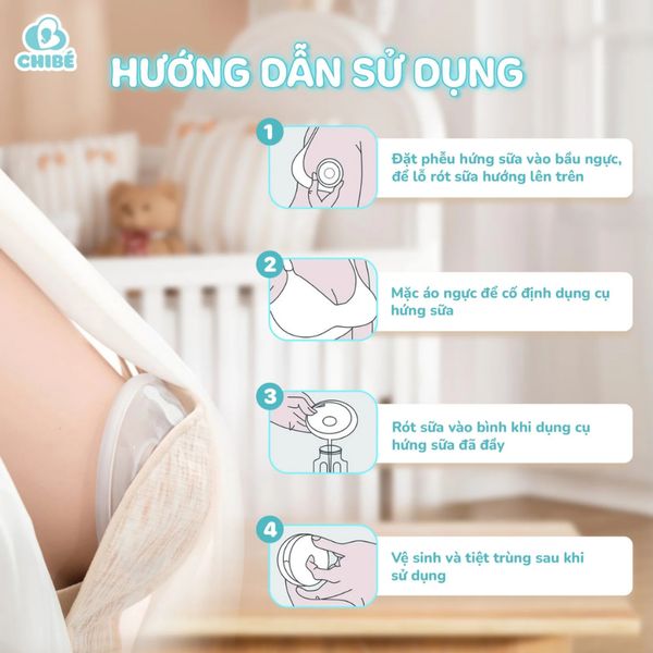 Hộp 2 Cái Dụng Cụ Hứng Sữa Silicon ChiBé Cho Mẹ