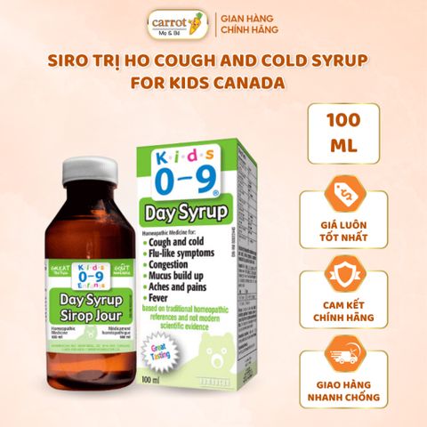 Siro Ho Và Cảm Lạnh KIDS RELIEF COUGH & COLD SYRUP 100mL, Giảm Các Triệu Chứng Ho Và Cảm Lạnh