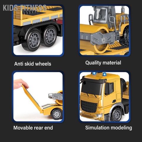 Đồ Chơi Xe Điều Khiển Chở Xe Lu QH300-6D Cho Bé Từ 6 Tuổi