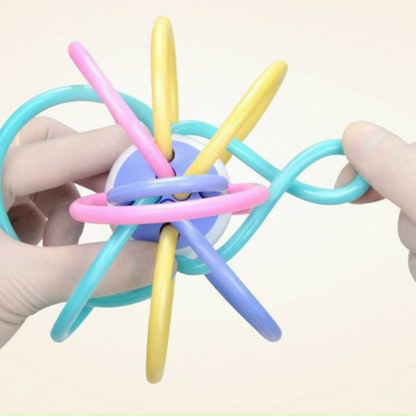 Gặm Nướu Silicone Cầu Vòng Baby-K, Đồ Chơi Gặm Nướu Cho Bé