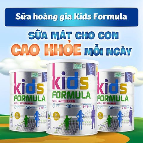 Sữa Kids Formula Royal AUSNZ, Giúp Phát Triển Toàn Diện Cho Trẻ Từ 3-18 Tuổi, 900g