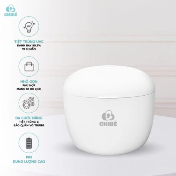 Máy Tiệt Trùng UV Mini CHIBE Magic 2 CB014, Tiệt Trùng Gặm Nướu, Ti Ngậm
