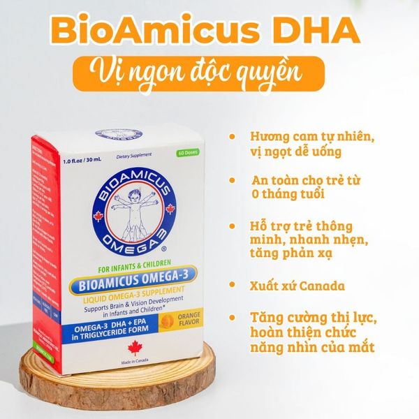 DHA Omega-3 BioAmicus Lọ 30mL Dạng Giọt