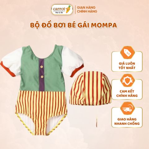 Bộ Đồ Bơi Bé Gái Mompa Kèm Mũ, Đồ Bơi Cho Bé Biển