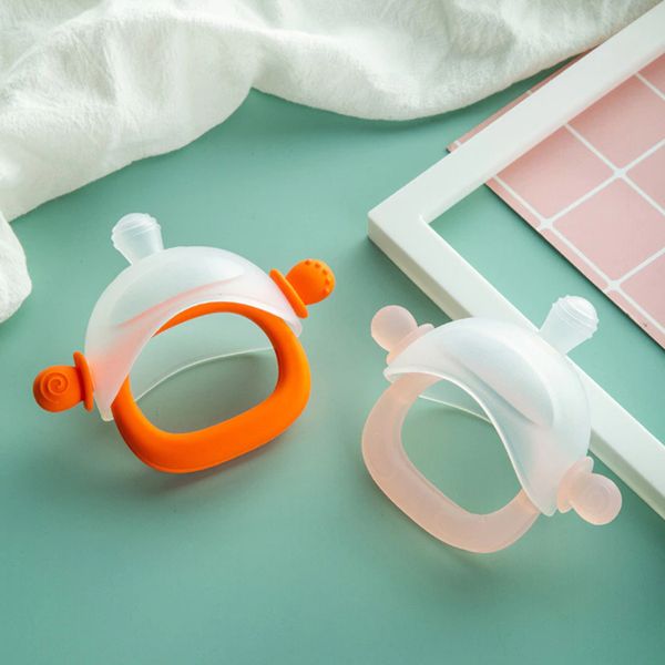 Gặm Nướu Silicon Gấu Kèm Hộp Cho Bé, Chất Liệu An Toàn