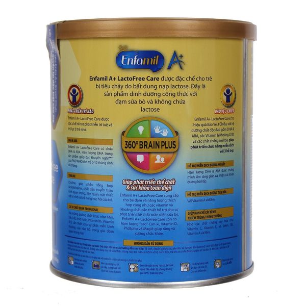 Sữa Enfamil A+ LactoFree Care 400g Cho bé 0-12 không chứa Lactose