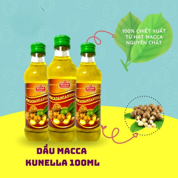 Dầu Macca Kunella Feinkost 100ML Nguyên Chất Cho Em Bé