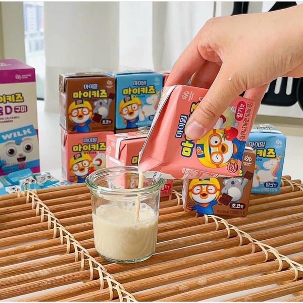 Sữa Dinh Dưỡng Nucare Pororo Vị Socola Và Dâu, Cho Bé Tăng Chiều Cao Cân Nặng Phát Triển Trí Não