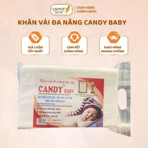 Khăn Vải Cao Cấp Canday Baby - 300G, Khăn Vải Khô Đa Năng Cho Bé