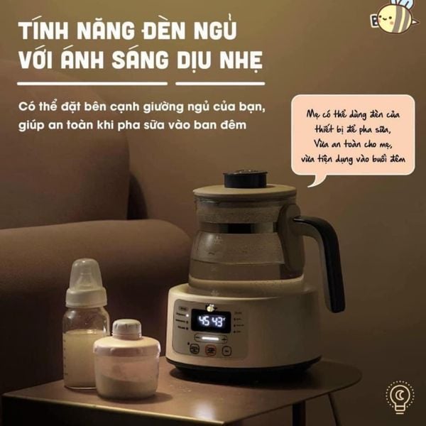 Máy Đun Nước Bear Đa Năng Thông Minh Khử Clo Pha Sữa An Toàn Cho Bé