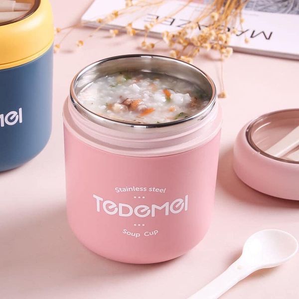 Bình Ủ Cháo Tedemei  Siêu Tiện Lợi Có Kèm Muỗng Mẫu Mới 530ML