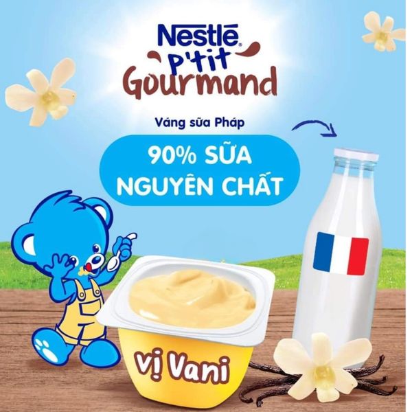 Váng Sữa Nestle Cho Bé Từ 6M+ Vỉ 4 Hộp