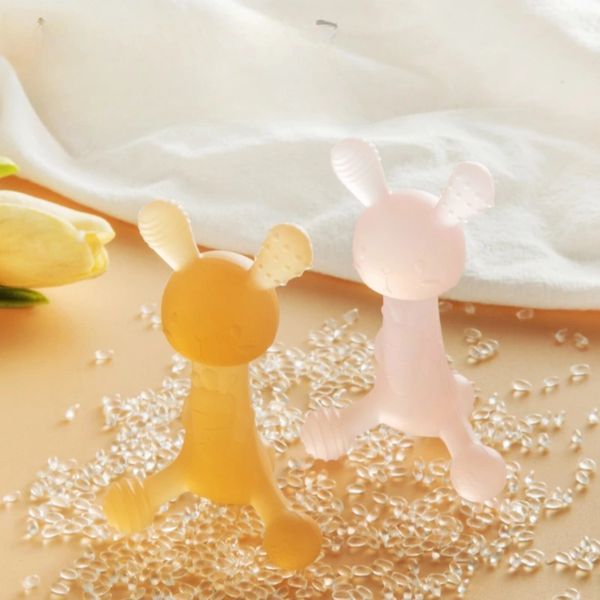 Gặm Nướu Cho Bé Bằng Silicon Cao Cấp Hình Thỏ Tặng Kèm Hộp