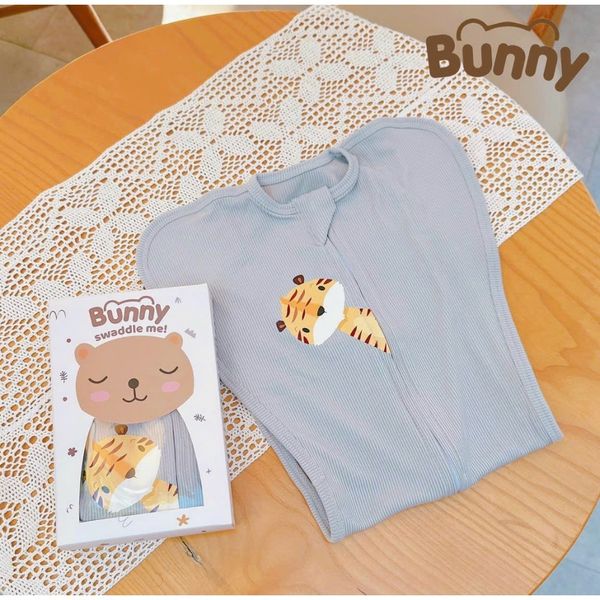 Nhộng Chũn Cho Bé Ngủ Ngon Bunny Mẫu Mới 2023  Vải Tăm Lụa Cao Cấp Cho Bé Sơ Sinh, Mềm Mại Co Giãn Đàn Hồi