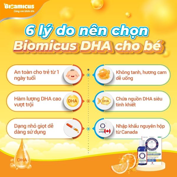 DHA Omega-3 BioAmicus Lọ 30mL Dạng Giọt