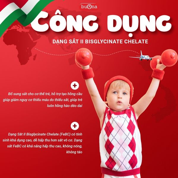 Sắt Hữu Cơ Dạng Nhỏ Giọt Buona Ferrodue Lọ 15ml, Bổ Sung Sắt Cho Trẻ