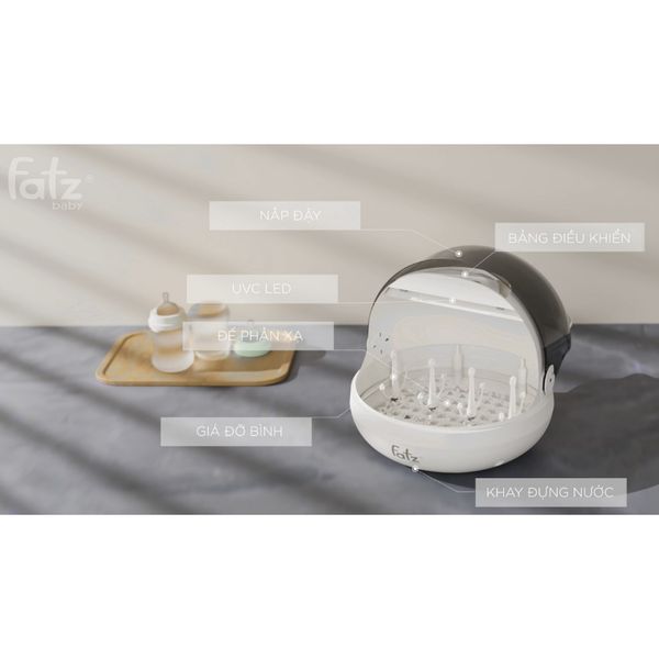 Máy Úp Bình Sữa Sấy Khô Tiệt Trùng UVC Tidy 1 Fatzbaby