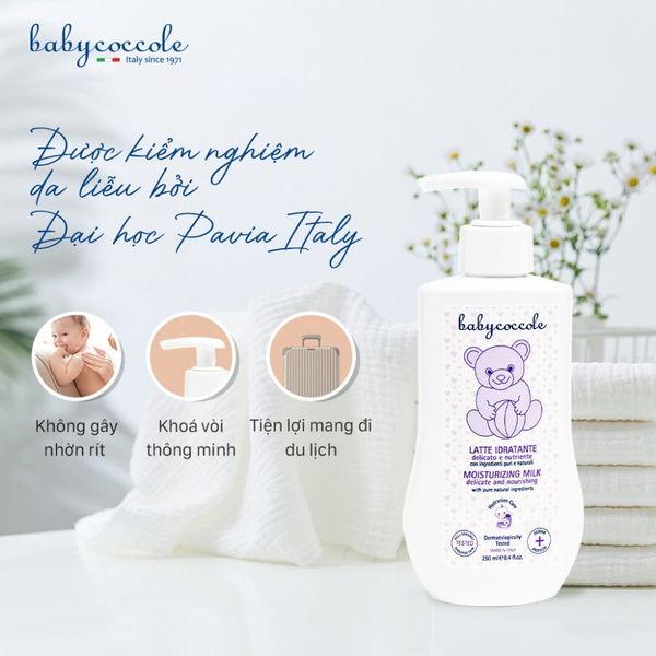 Sữa dưỡng ẩm chiết xuất hạnh nhân Babycoccole 0M+ Siêu Thị Mẹ Và Bé Carrot