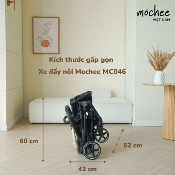 Xe Đẩy Nôi Gấp Gọn Cho Bé Sơ Sinh MOCHEE MC046 2 Chiều, Phù Hợp Để Mang Đi Chơi, Đi Du Lịch