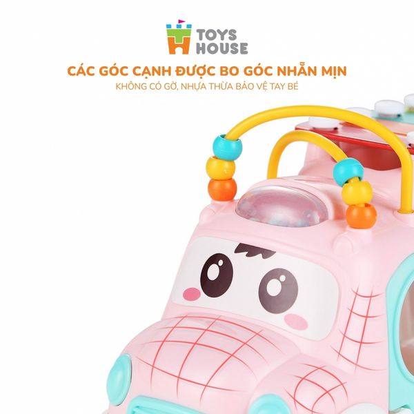 Đồ Chơi Ô Tô Thả Khối Kết Hợp Đàn Gõ ToysHouse HE8036, Đồ Chơi Cho Bé Từ 18M