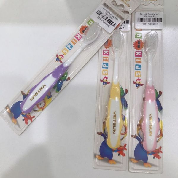 Bàn Chải Trẻ Em SUNKID Vietsun Lông Mềm Mại, Giúp Bé Chải Răng Không Đau