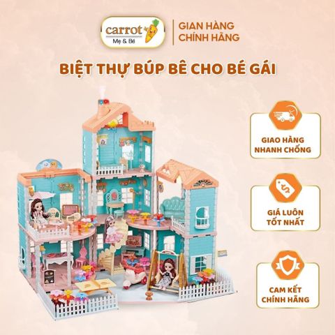 Biệt Thự Búp Bê Cho Bé Gái - Giúp Bé Phát Triển,Nhựa ABS Cao Cấp - 668-6A