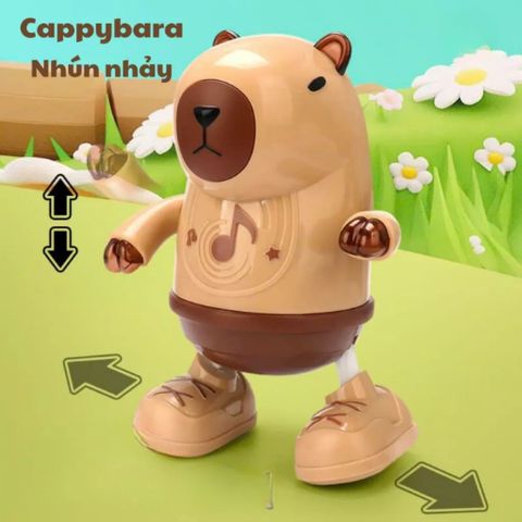 Đồ Chơi Capybara Nhún Nhảy Linh Hoạt, Có Nhạc Đèn Cho Bé