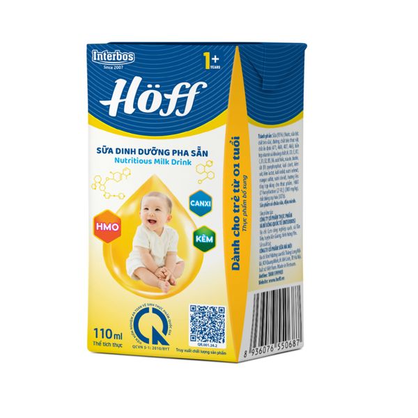 Sữa Dinh Dưỡng Pha Sẵn HOFF 110mL, Sữa Nước Công Thức, Hỗ Trợ Phát Triển Chiều Cao Cho Bé