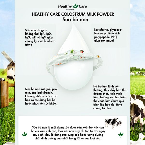 Sữa bò non Healthy Care Colostrum Milk Powder 300g của Úc - Siêu Thị Mẹ Và Bé Carrot