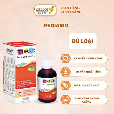 Pediakid - 22 vitamin / Appetit tonus / Sommeil / Sắt Fe + Vitamin B / Immuno Fort
