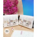 Set 5 Khăn Sữa Xô In Gấu Youpin, Mềm Mại, An Toàn Cho Bé