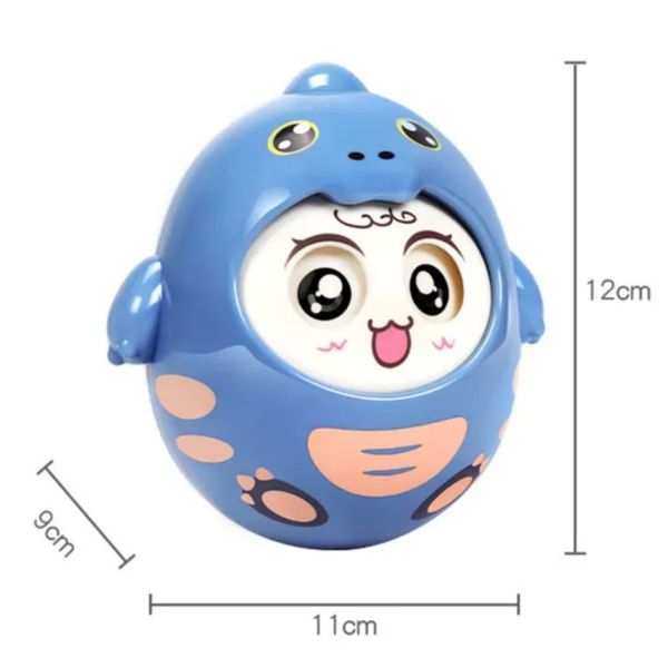 Đồ Chơi Lật Đật Lắc Chuông Cho Bé, Lật Đật Cute Tumbler Aiyingle 12M+