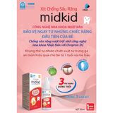 Xịt chống sâu răng cho bé midkid giảm hôi miệng, ố vàng răng, sâu sún răng, an toàn cho bé, hương nho 20ml